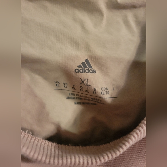 Adidas Sweatshirt Mens XL Taupe w/embossed adidas sportswear - Picture 4 of 13